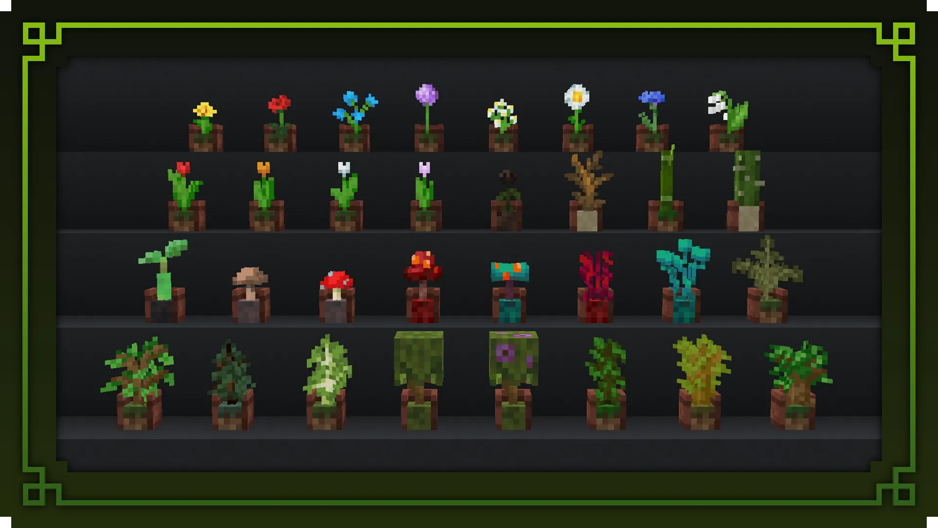 Flower Pots +, Текстуры, Minecraft
