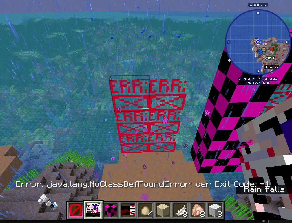 Script Error, Моды, Minecraft