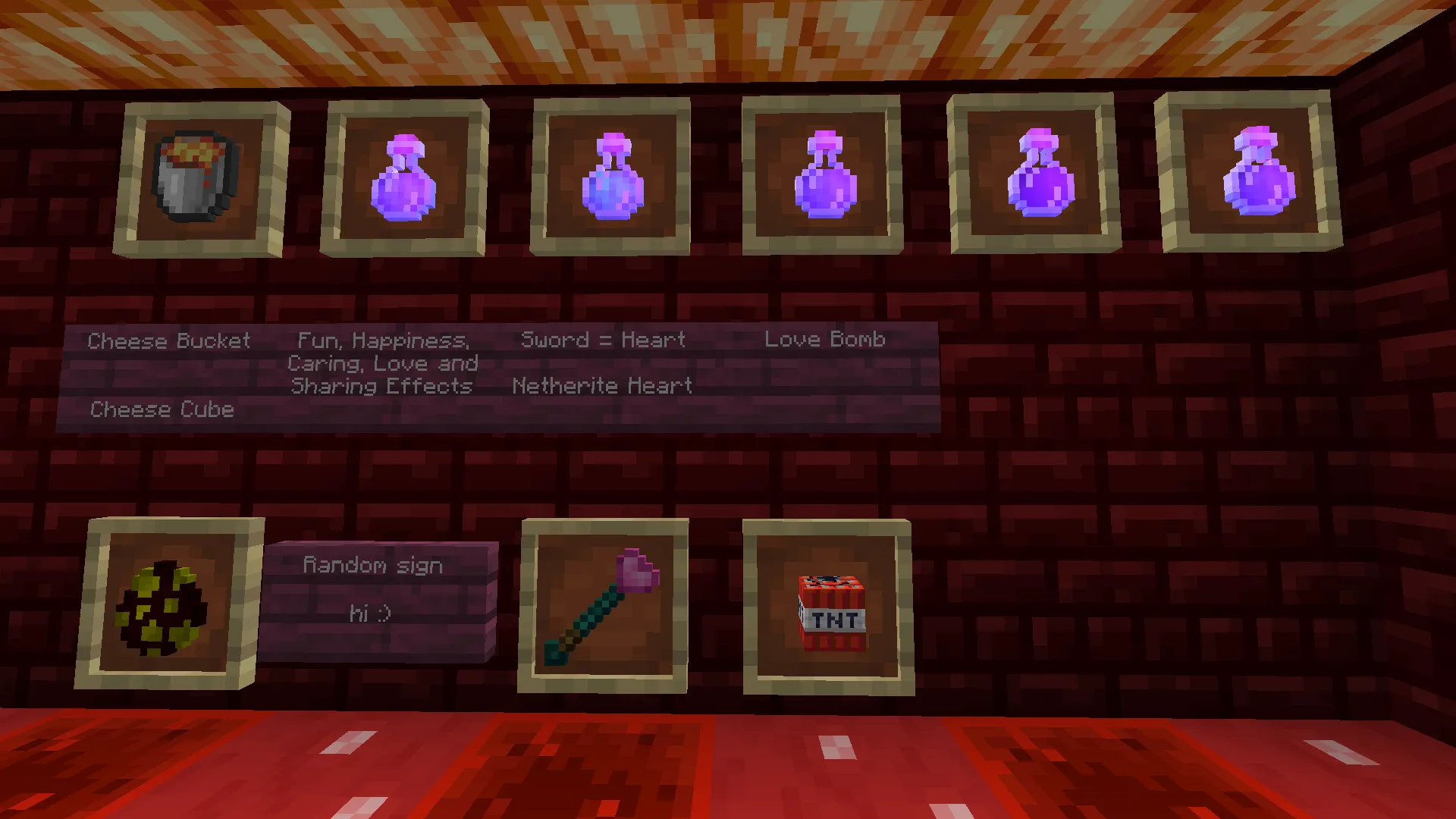 Love and Hugs — скриншот 5 (Текстуры, Minecraft)