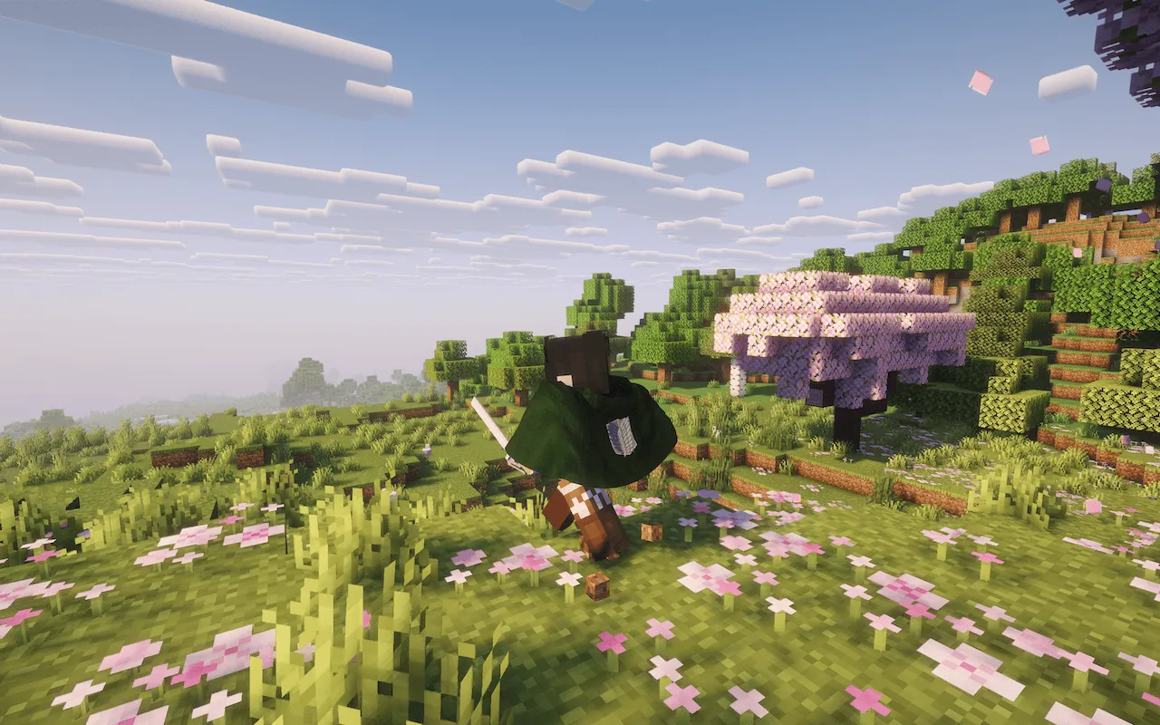 Attack on Titan – Scout Cloak (Physics Mod Pro Add-on), Аддоны, Minecraft