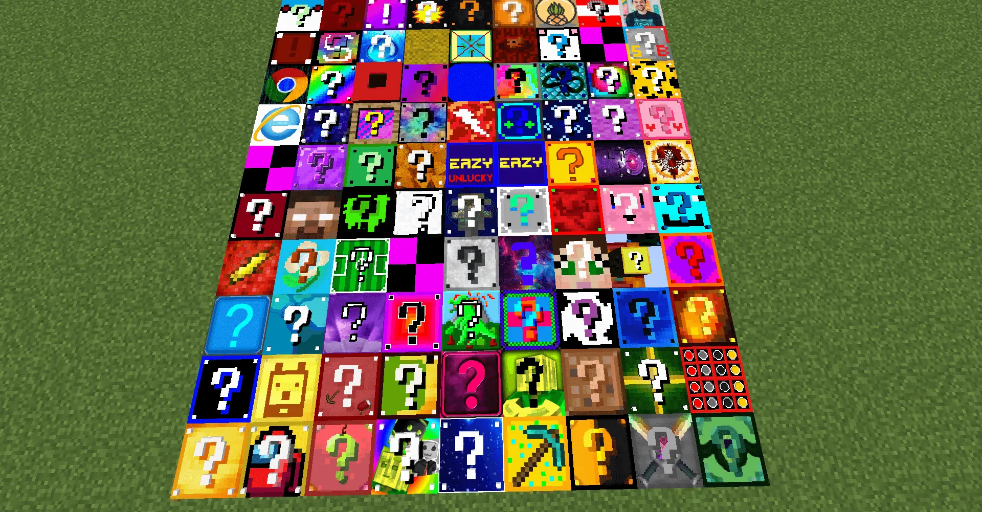Lucky Block's Mega Collection (190+ lucky block's), Аддоны, Minecraft