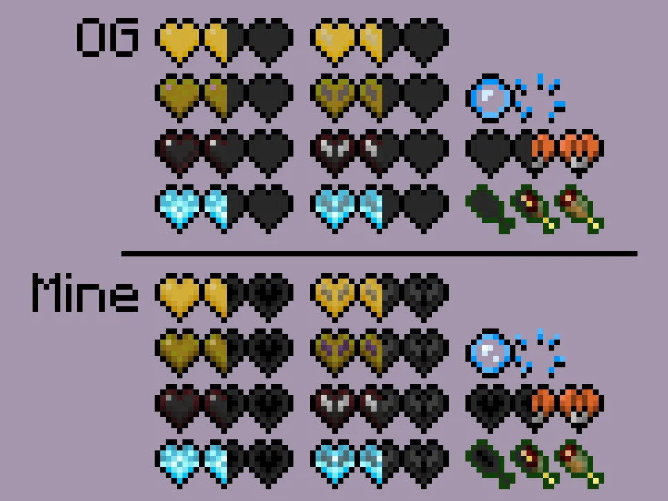 Addie's HUD, Текстуры, Minecraft