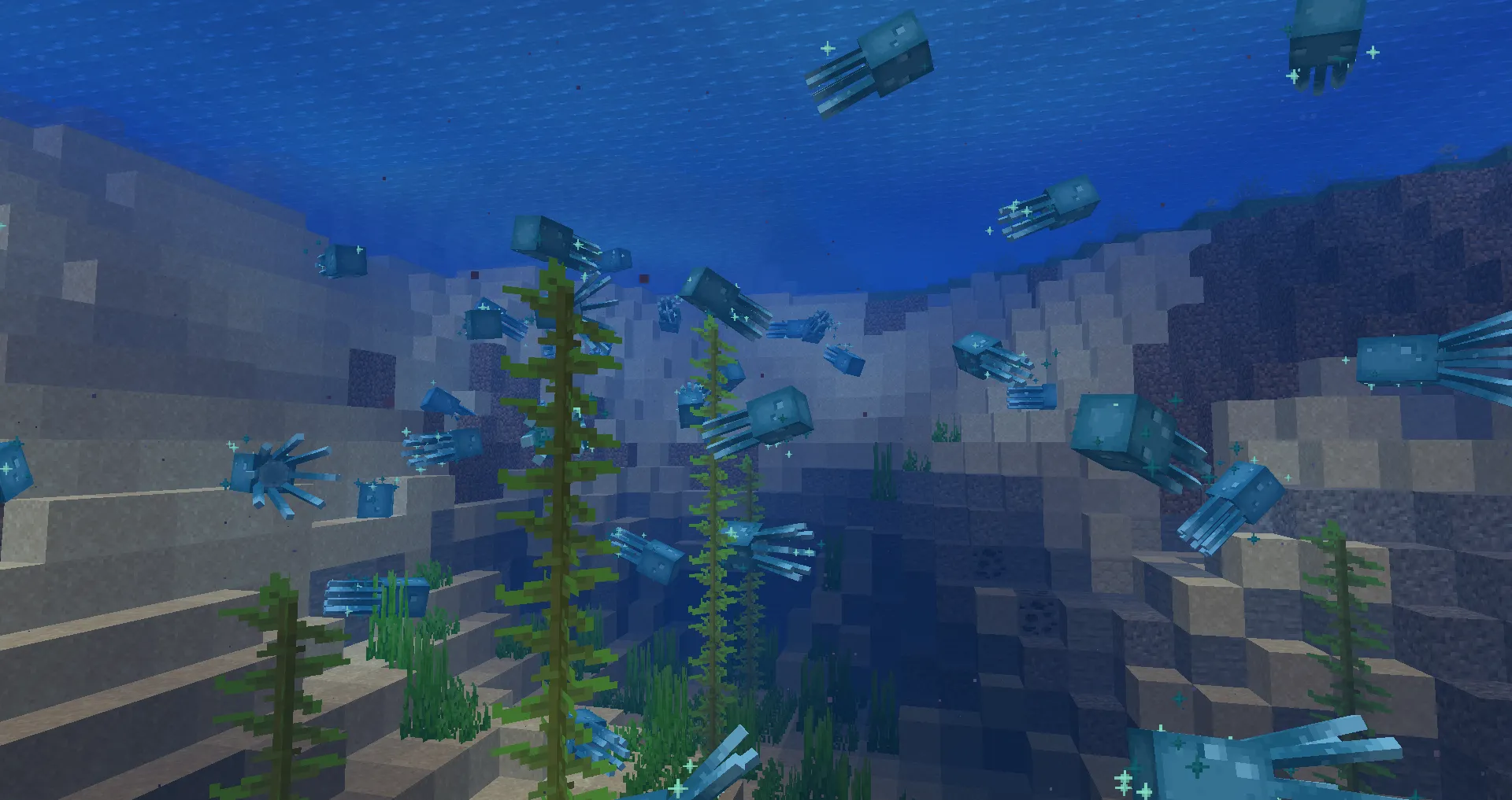 Colorful Glow Squids!, Текстуры, Minecraft