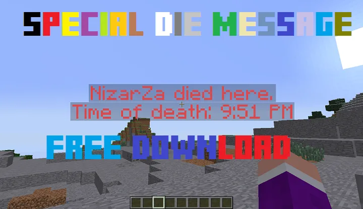 Special Die Message — скриншот 1 (Плагины, Minecraft)