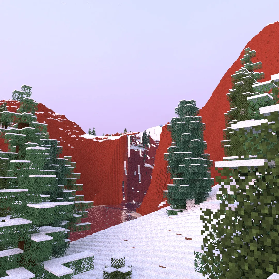Redcliff Islands - 2.5k x 2.5k Winter Islands, Карты, Minecraft