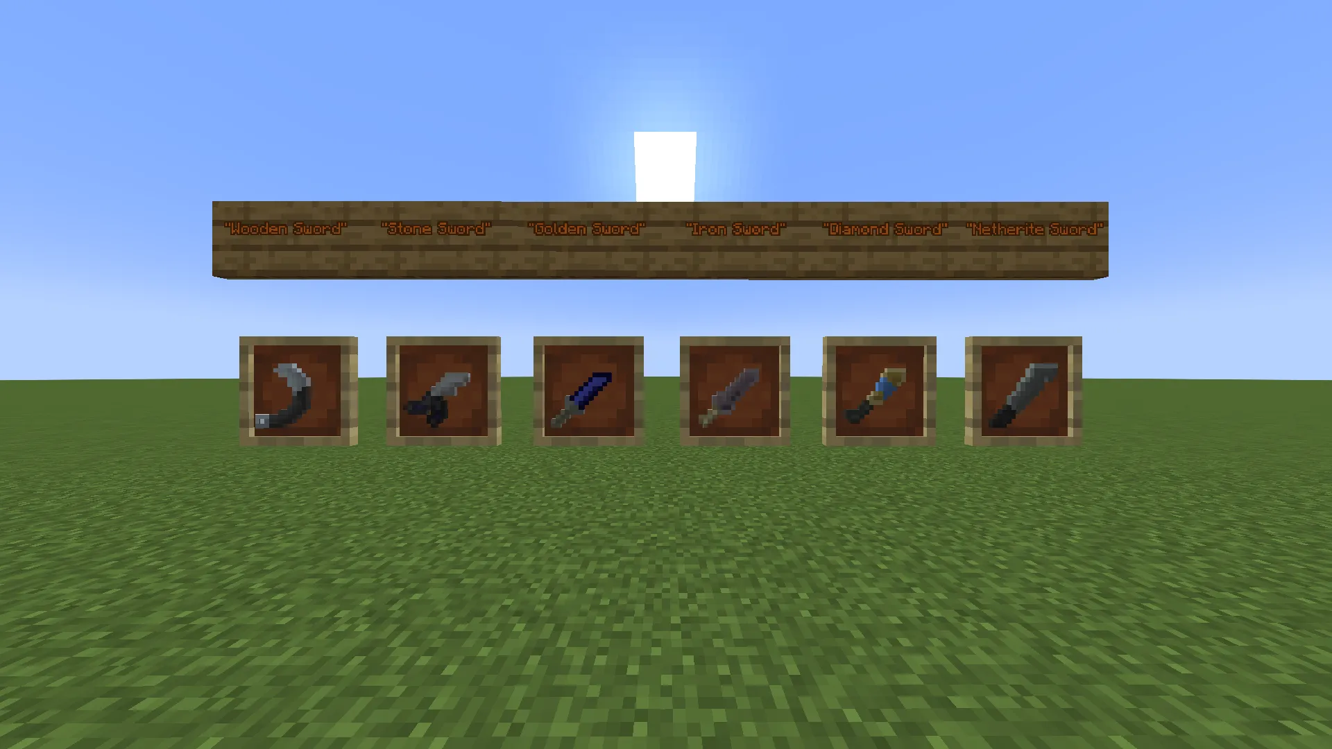 Knives instead of Swords, Текстуры, Minecraft