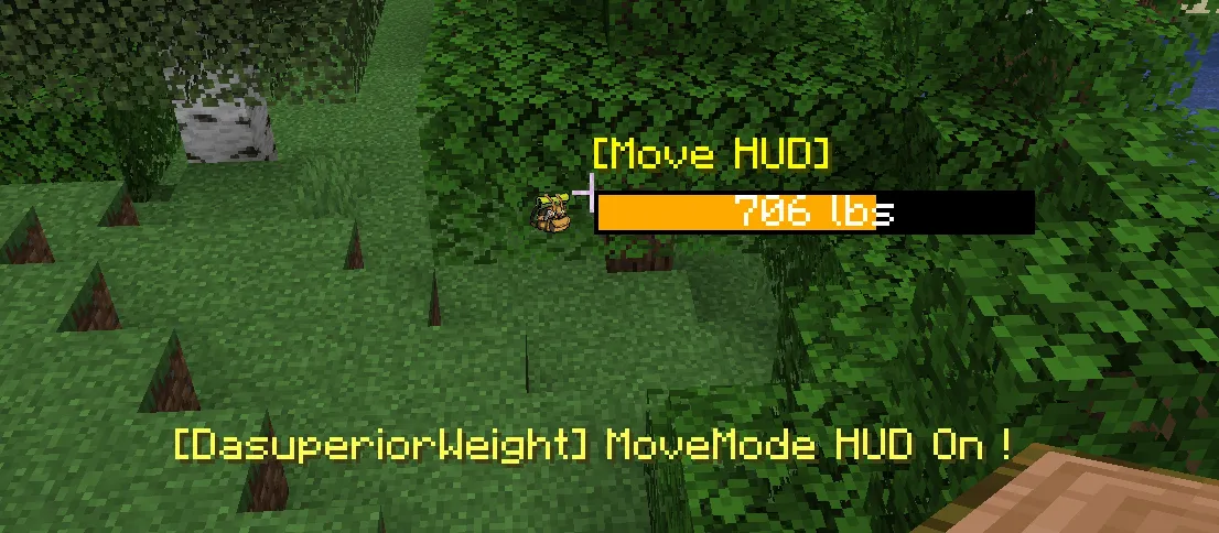 DasuperiorWeight 2.0 - Weight System — скриншот 1 (Моды, Minecraft)