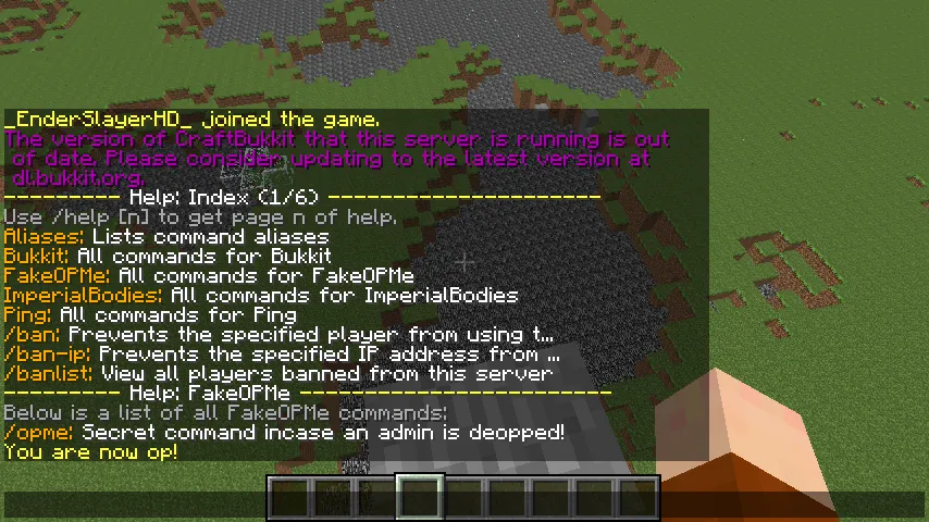 FakeOPMe, Плагины, Minecraft