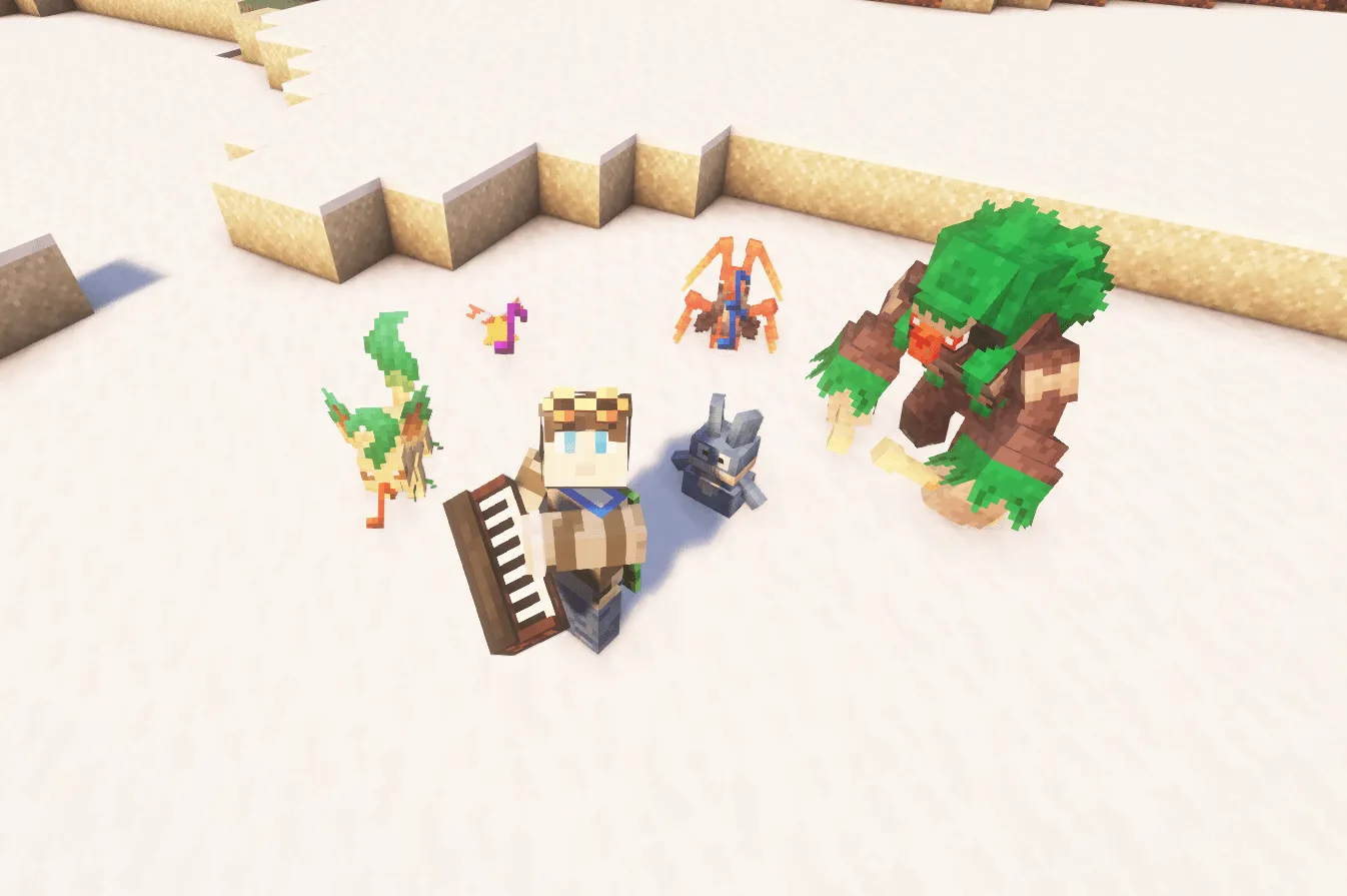 Gain Friendship From Melodies — скриншот 1 (Моды, Minecraft)