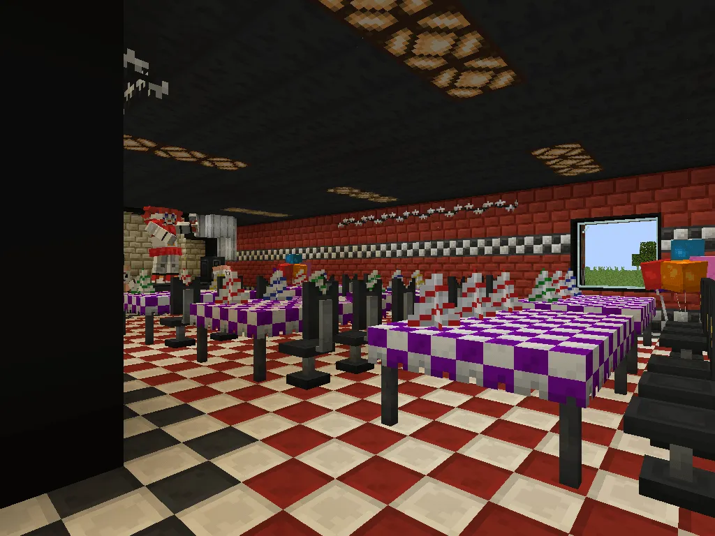 Fnaf Circus Baby's Pizza World MC map — скриншот 2 (Карты, Minecraft)