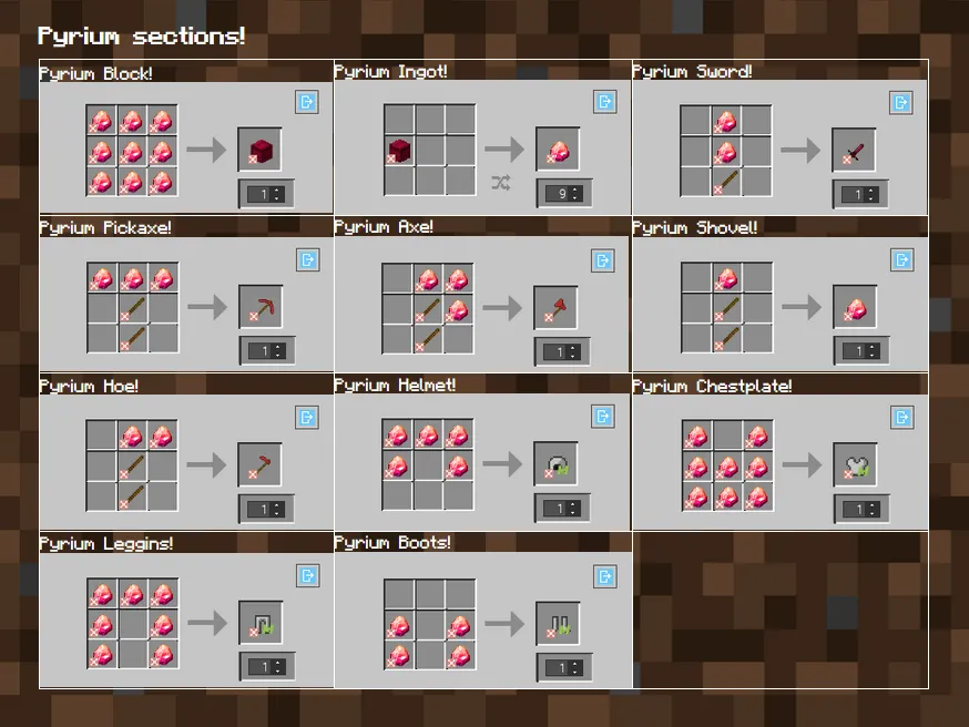 Daby Mods, Моды, Minecraft