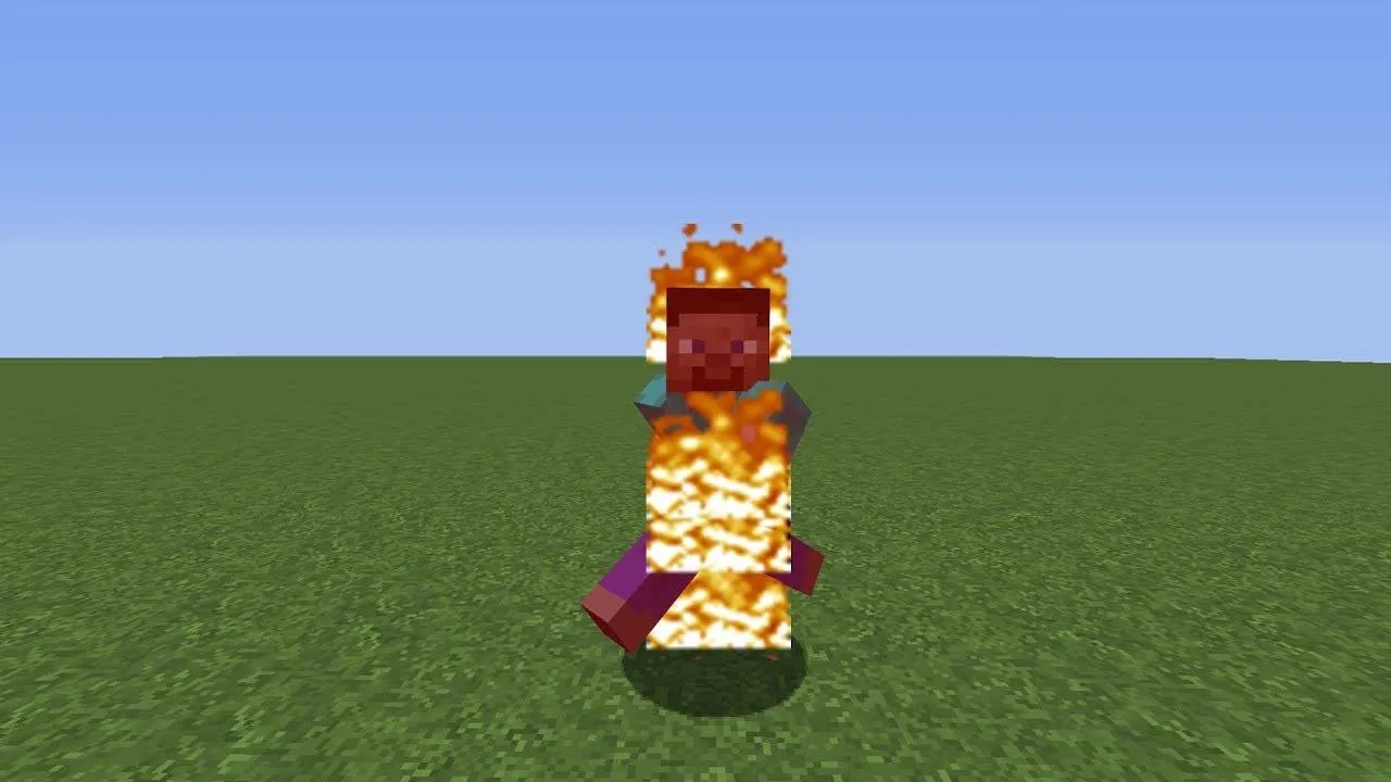 Always on fire — скриншот 1 (Моды, Minecraft)