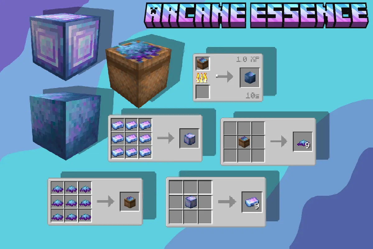 Iron's Spell Books: Arcane Essence Blocks — скриншот 1 (Моды, Minecraft)