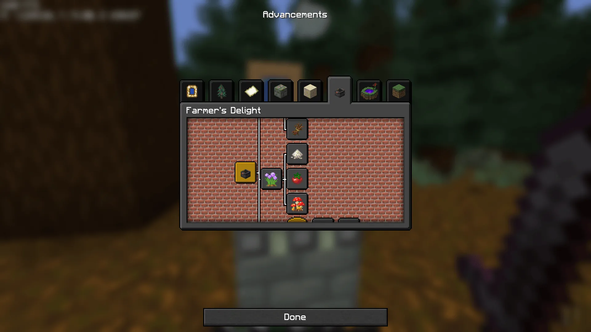 Shady's Dark Okami GUI - Farmer's Delight — скриншот 1 (Текстуры, Minecraft)