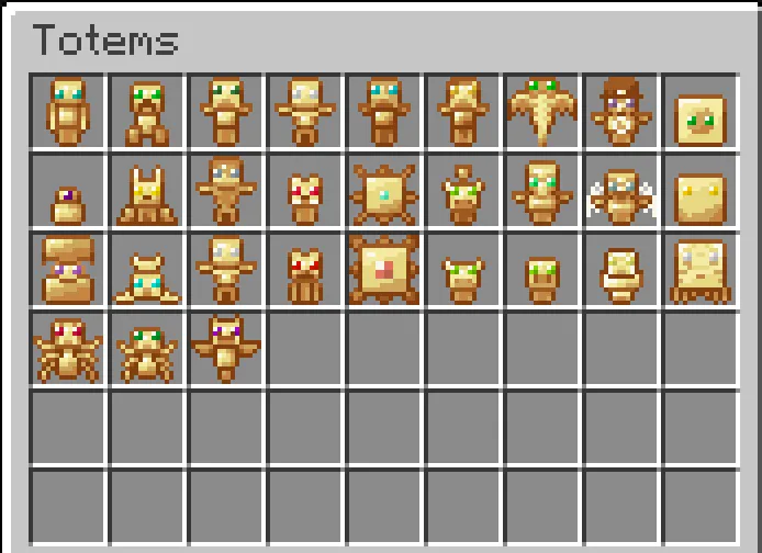 Extra Totems, Текстуры, Minecraft