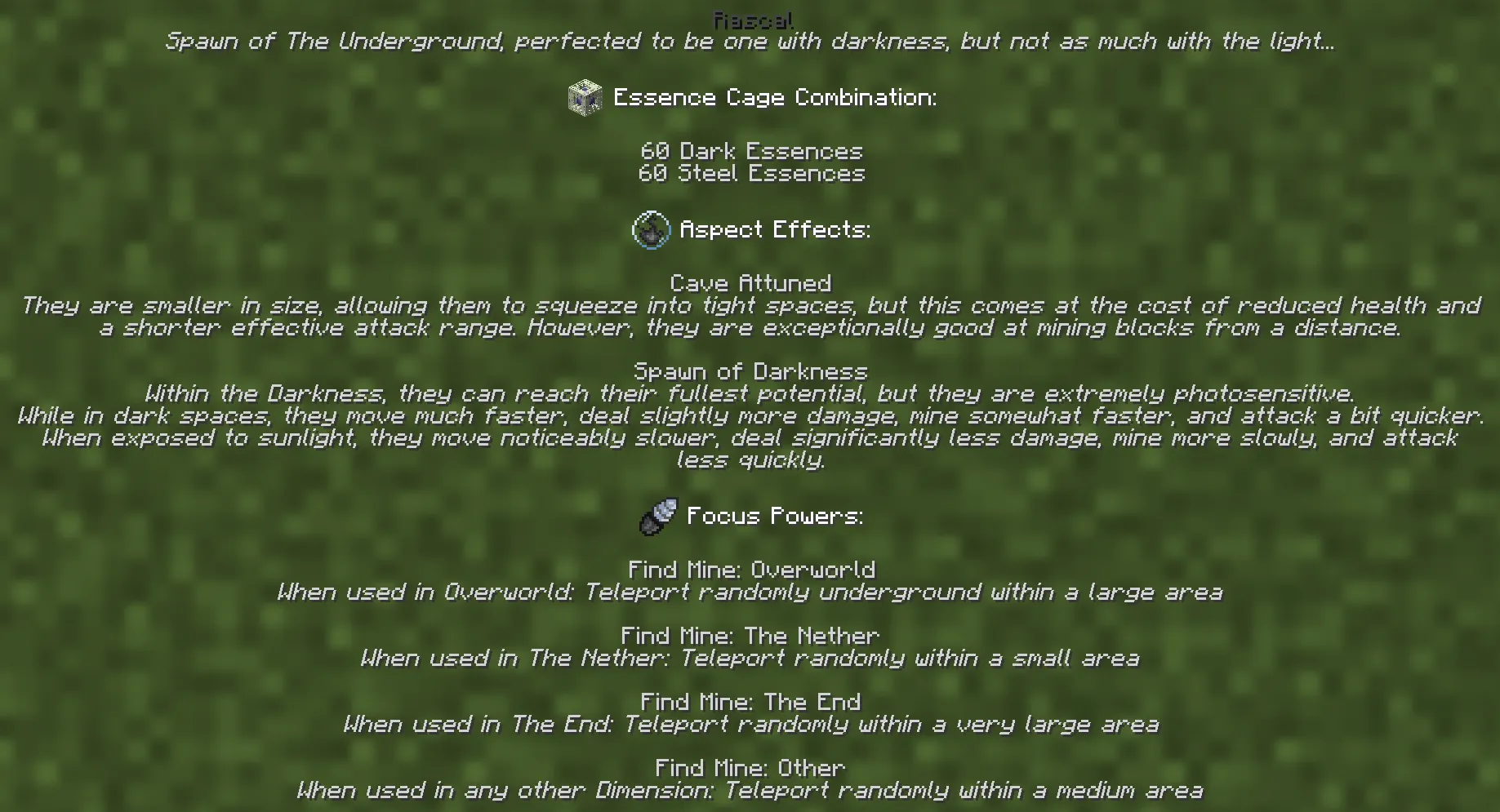 Aspects: CF, Моды, Minecraft