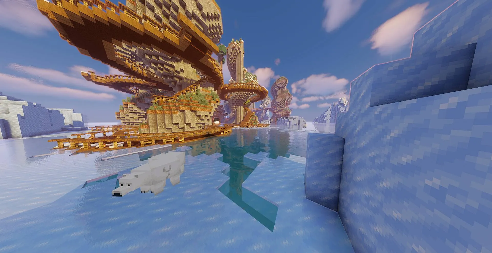 Lios Spiral Tower Villages — скриншот 6 (Моды, Minecraft)