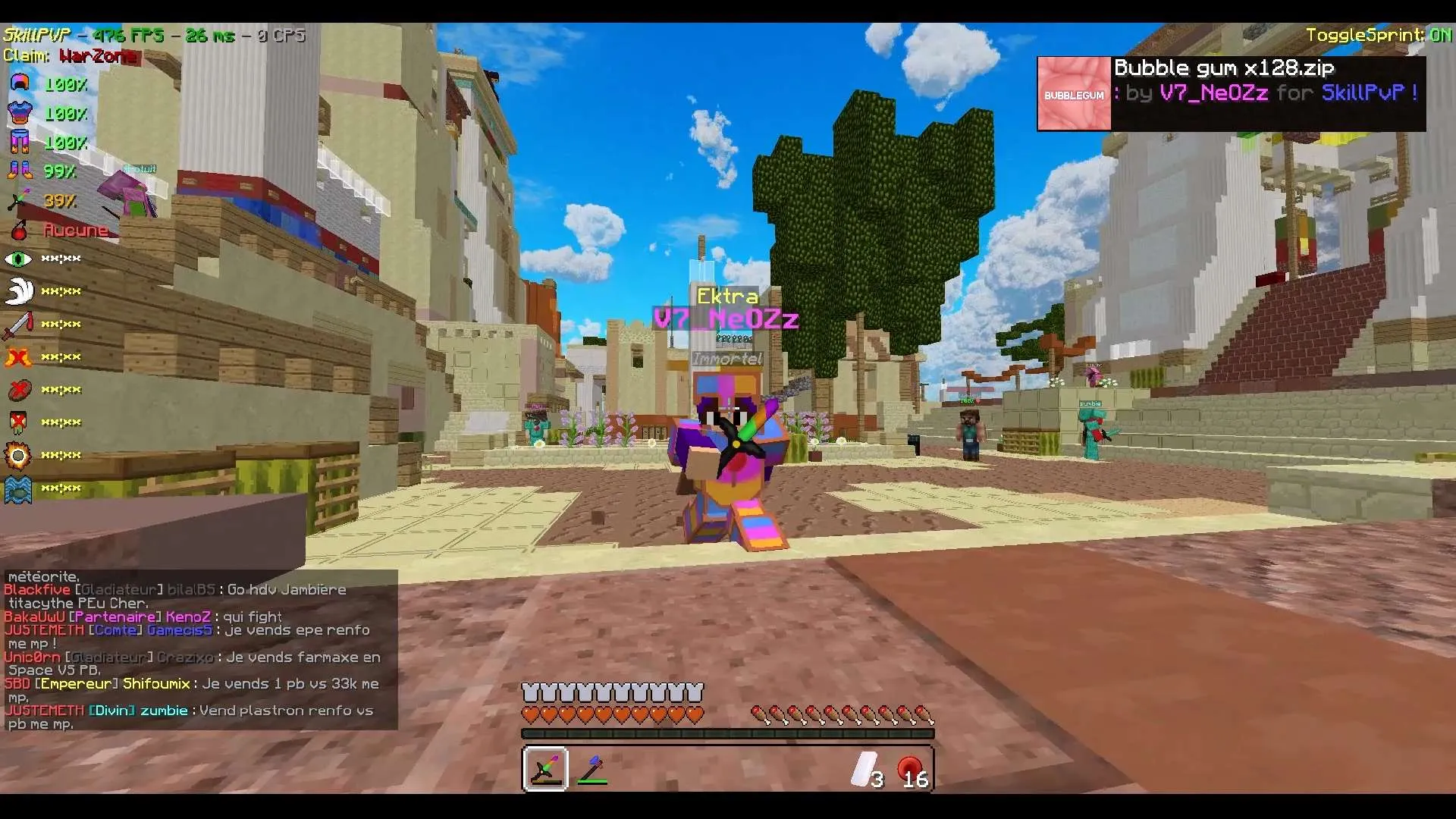 Bubble gum [x128] — скриншот 3 (Текстуры, Minecraft)
