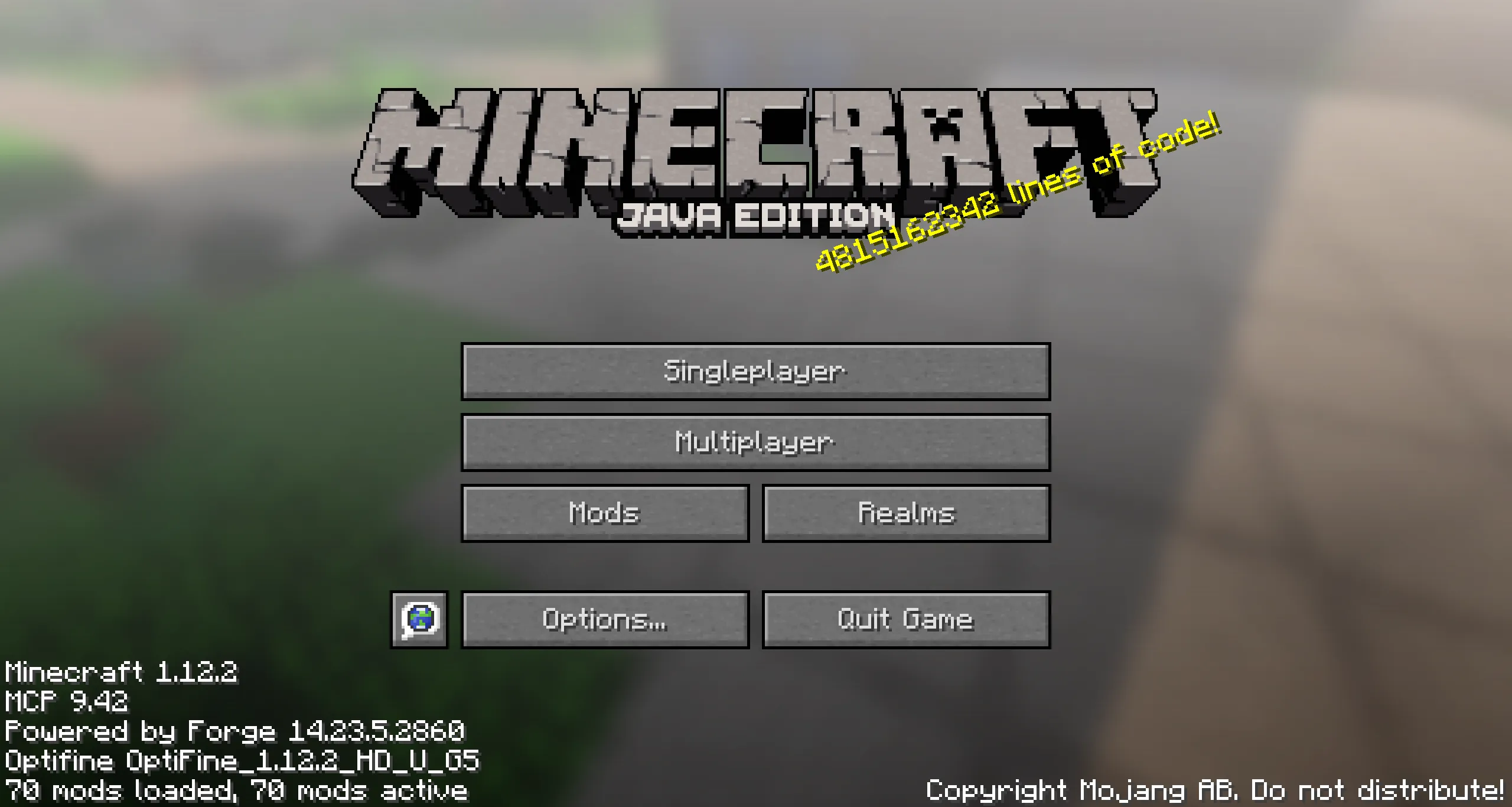 Horror City Menu Pack  — скриншот 1 (Текстуры, Minecraft)