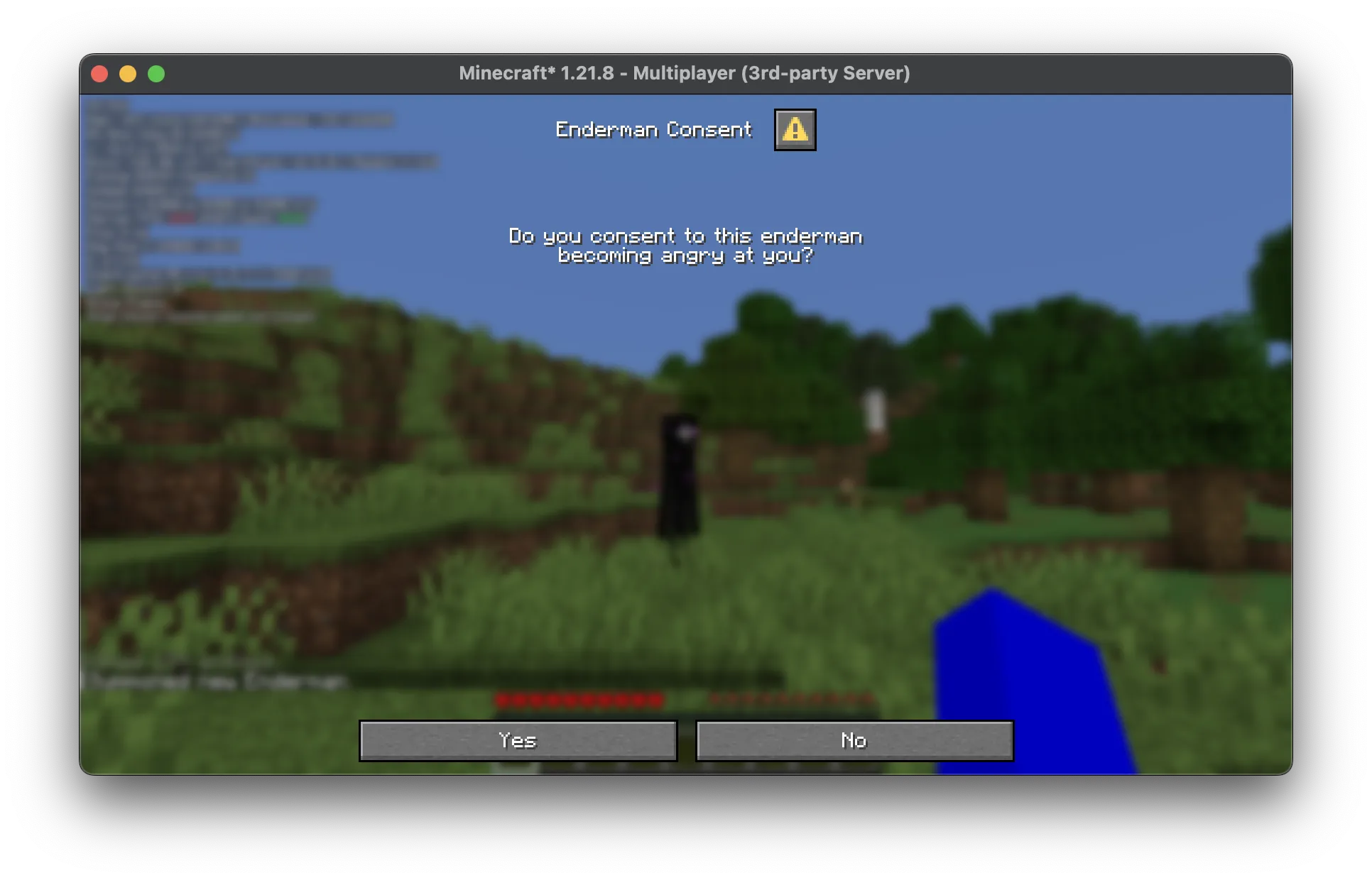 Etiquette Enderman — скриншот 1 (Моды, Minecraft)