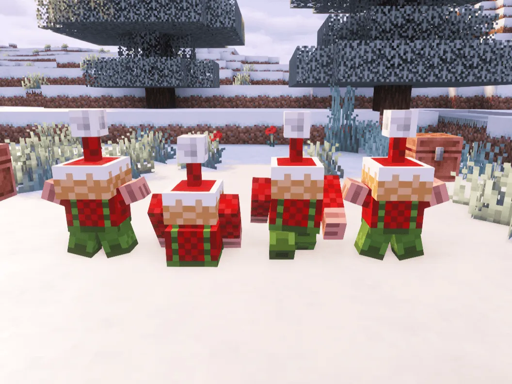 Christmas Elf Golem, Текстуры, Minecraft