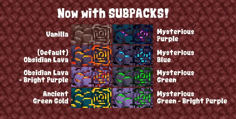 Improved & More Visible Ancient Debris, Текстуры, Minecraft