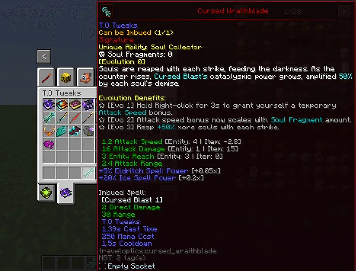 T.O Magic 'n Extras - Iron's Spells Addon, Моды, Minecraft