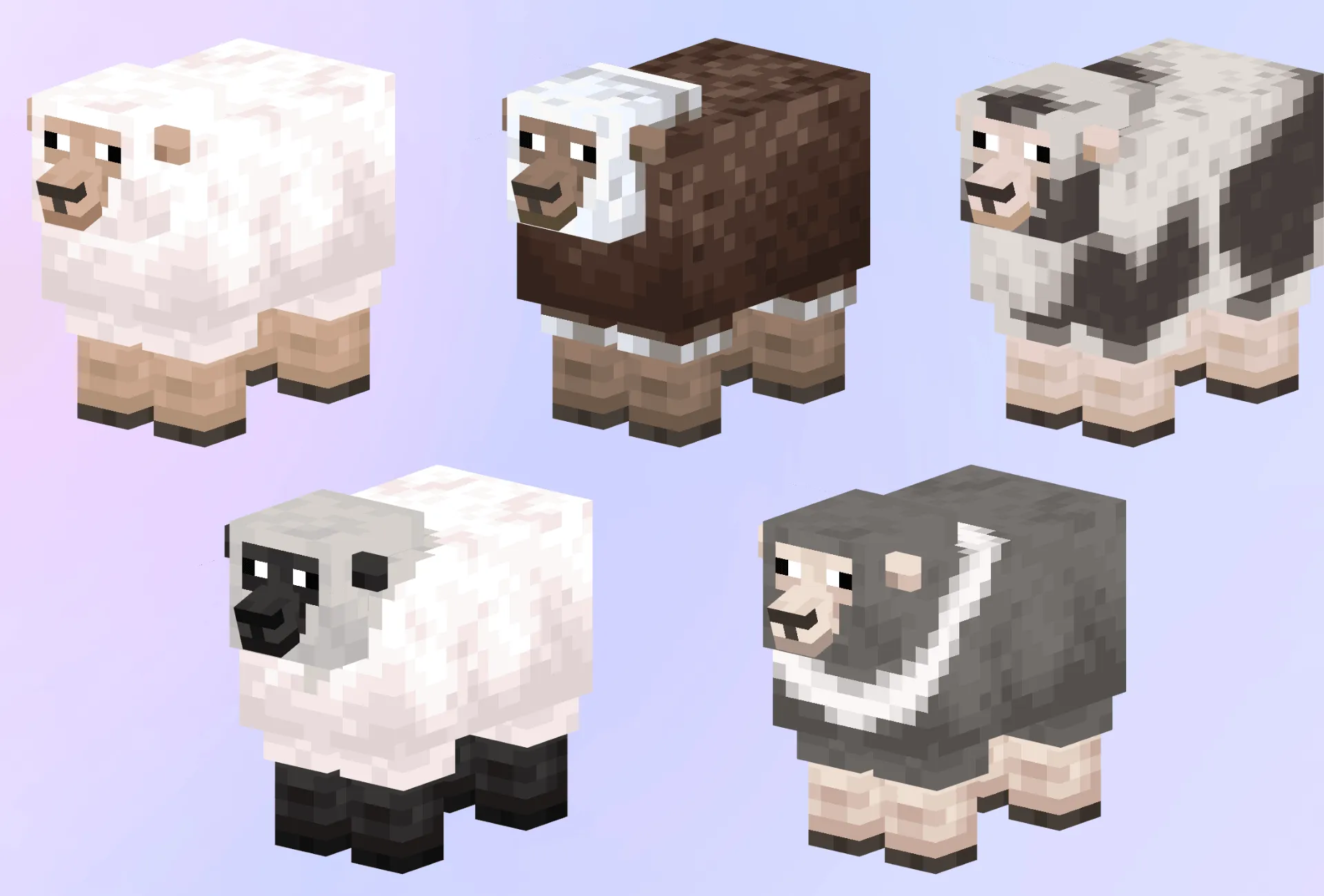 Prettier Sheep, Текстуры, Minecraft