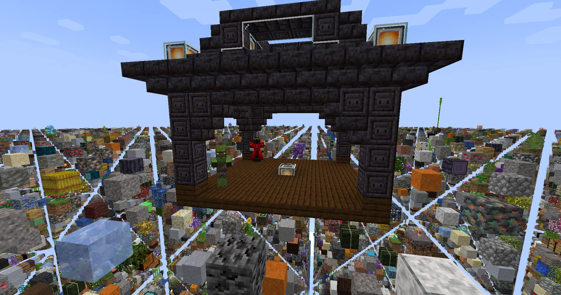 WT Endless Sky Adventures - SkyGrid Edition — скриншот 1 (Модпаки, Minecraft)