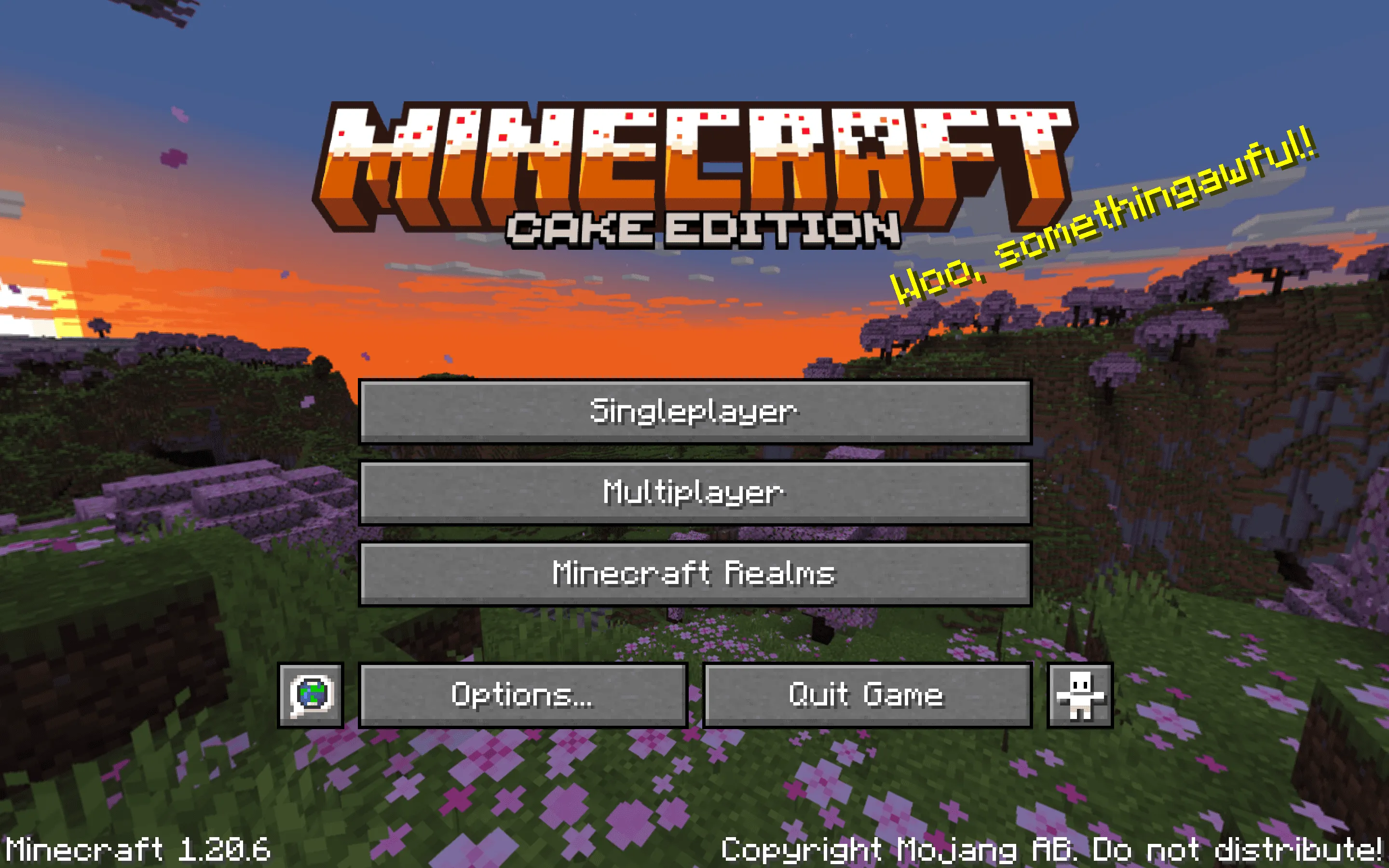 Cake Title Menu — скриншот 1 (Текстуры, Minecraft)