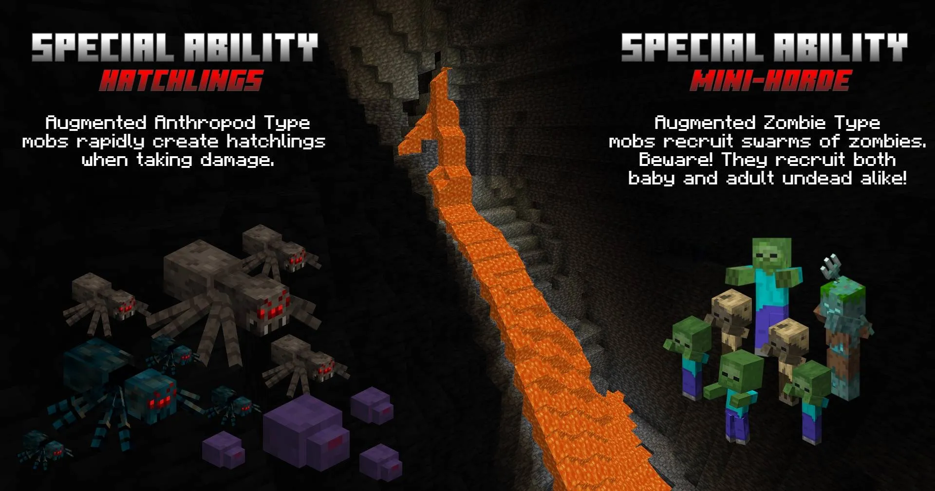 Mob Madness - A World of Chaos, Дата-паки, Minecraft