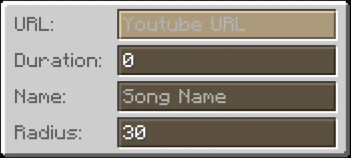 Music Box: Play YouTube songs, Моды, Minecraft