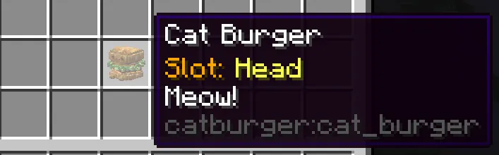Cat Burger, Моды, Minecraft