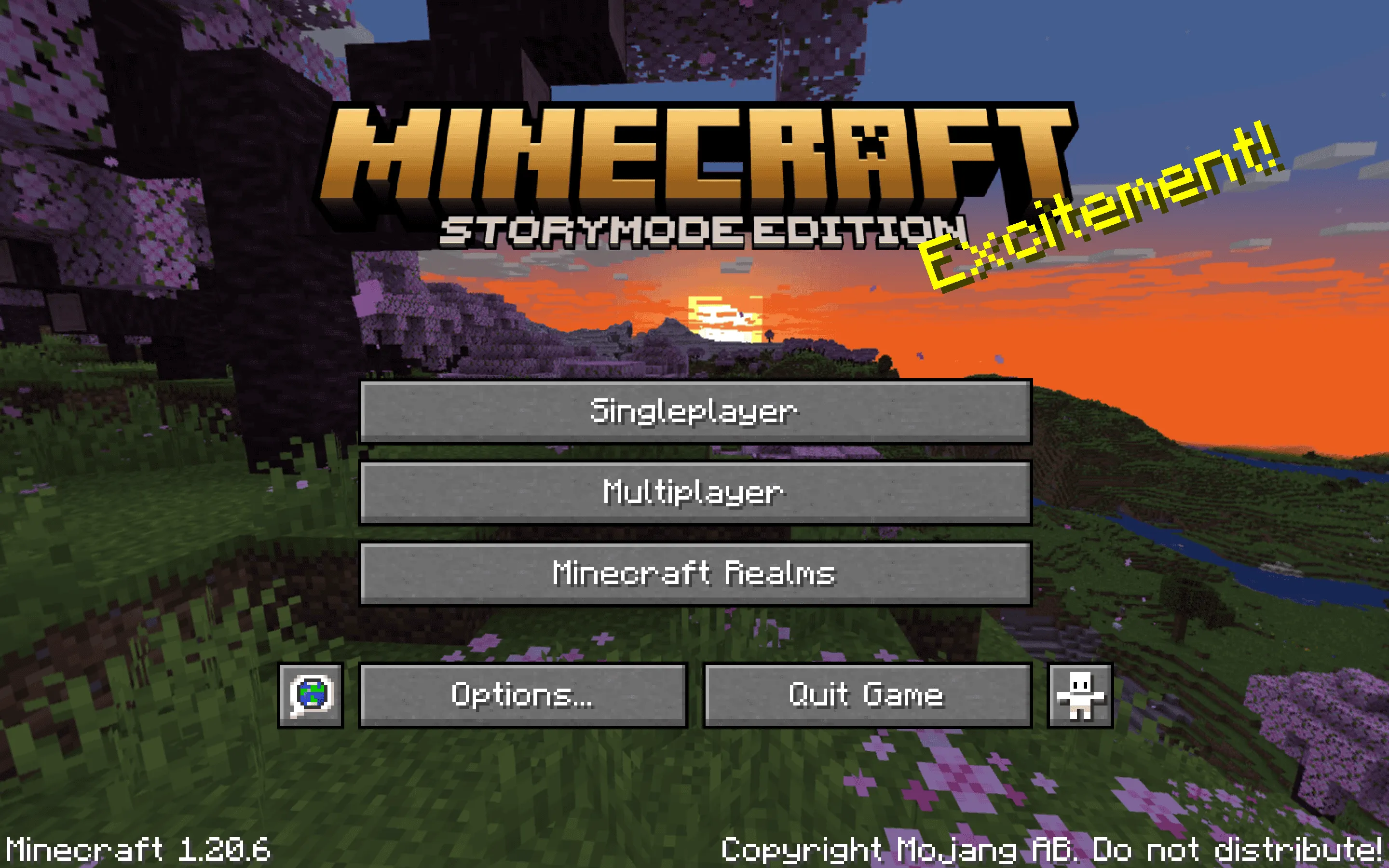 Story Mode Title Menu - Narrative & Adventeure StoryMode — скриншот 1 (Текстуры, Minecraft)