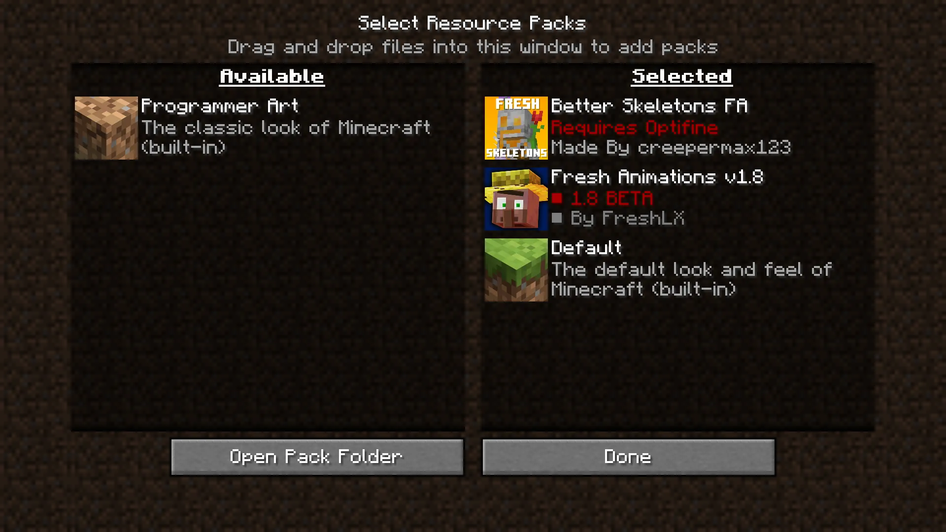 Better Skeletons x Fresh Animations, Текстуры, Minecraft