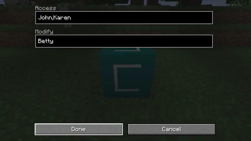 Claim Chunk, Моды, Minecraft
