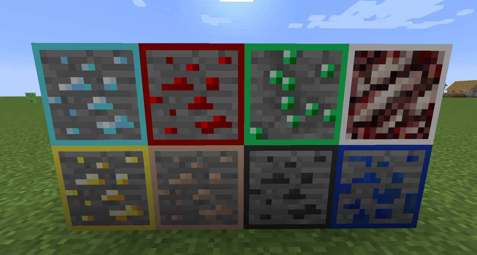 Ore Grids, Текстуры, Minecraft