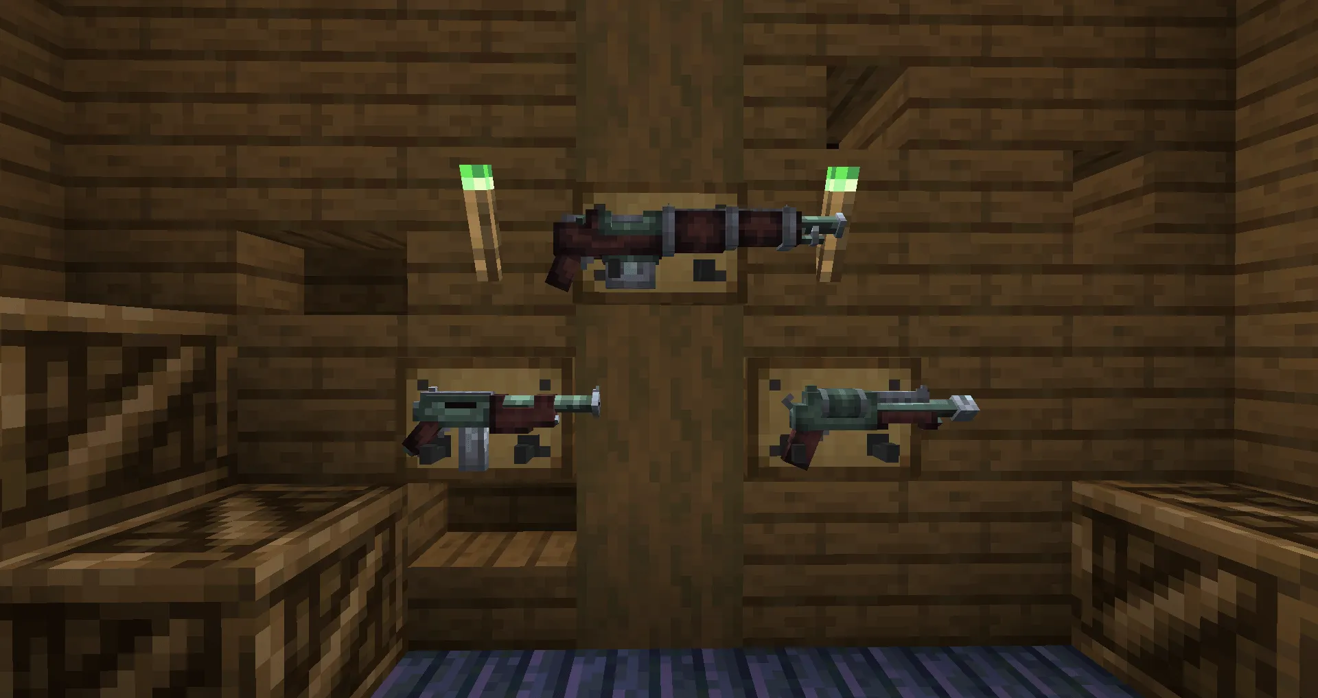 Scorched Guns: Caverns & Chasms Compat — скриншот 1 (Моды, Minecraft)