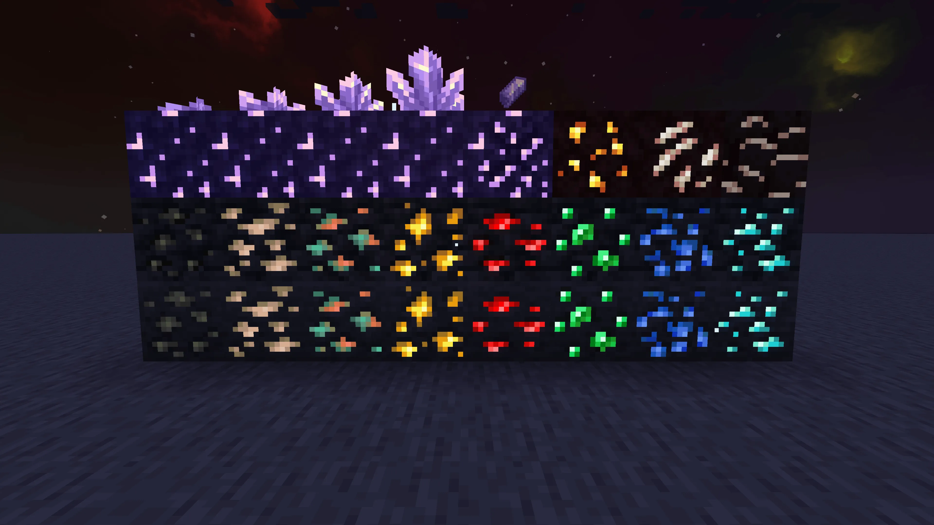 Glowing Emissive Ores - Fusion, Текстуры, Minecraft