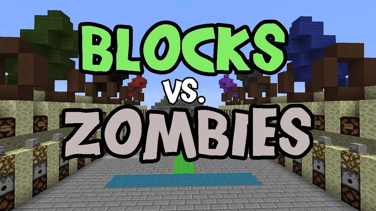 Blocks vs Zombies — скриншот 1 (Плагины, Minecraft)