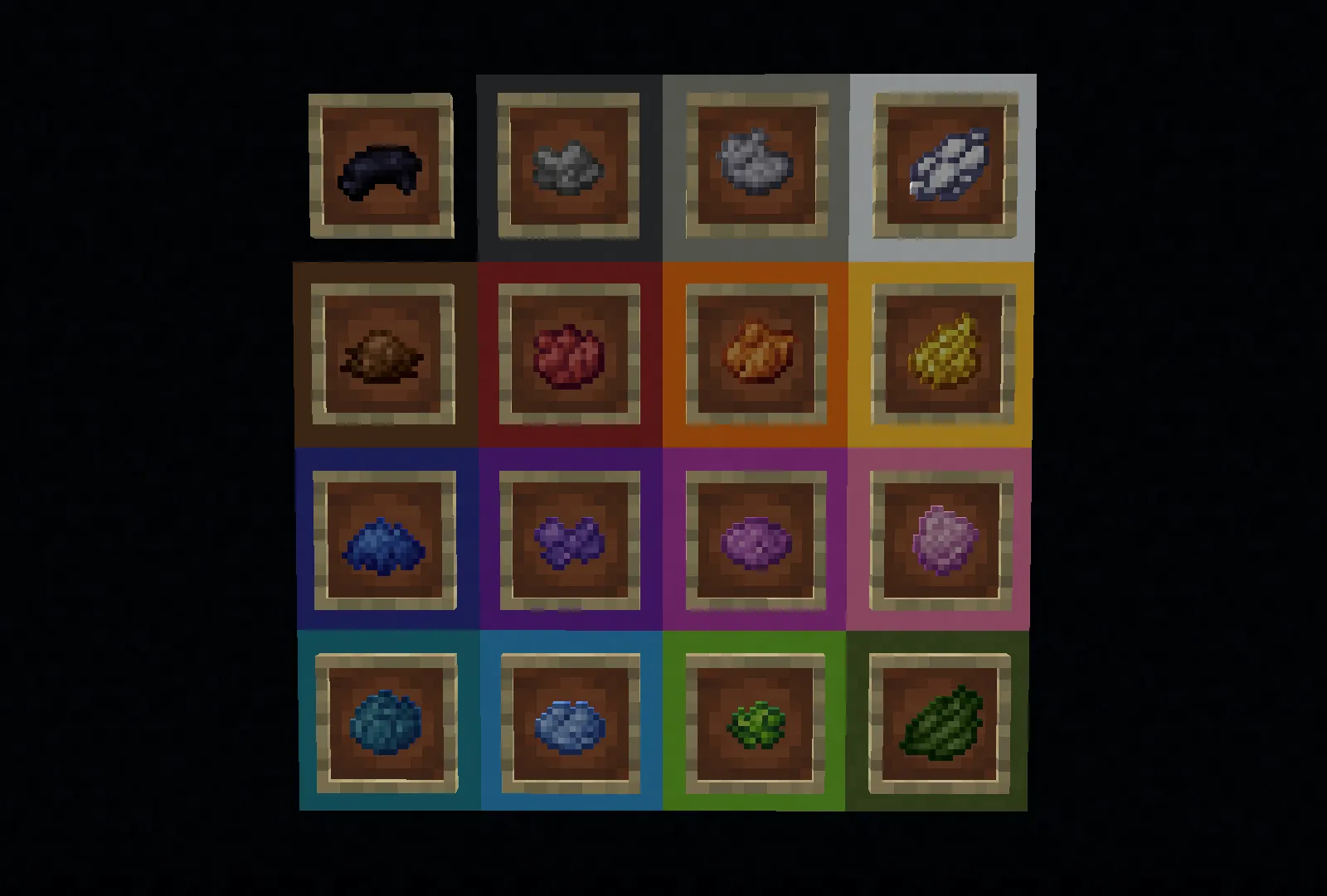 Distinct Dyes, Текстуры, Minecraft