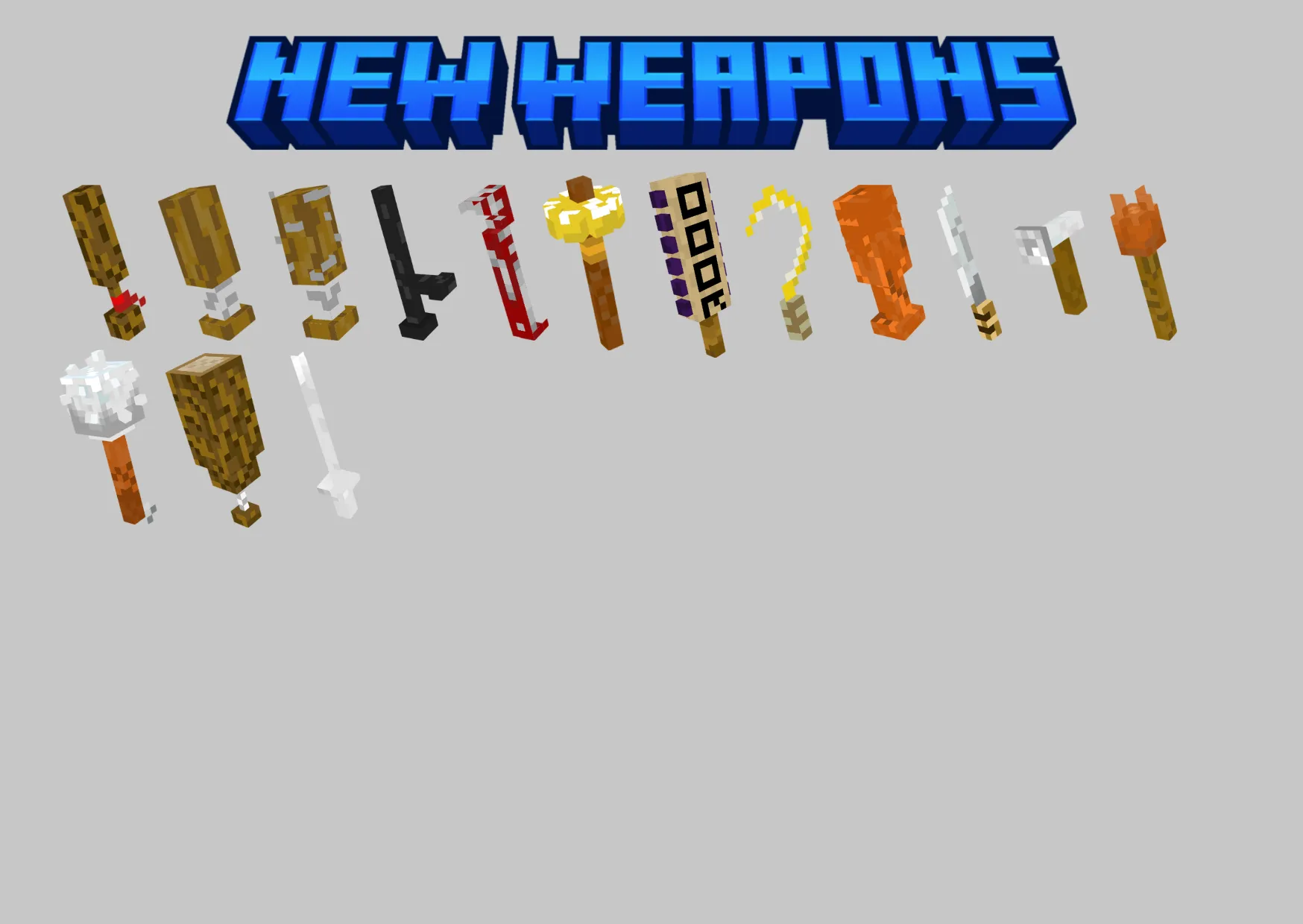 Useful weapons?, Моды, Minecraft