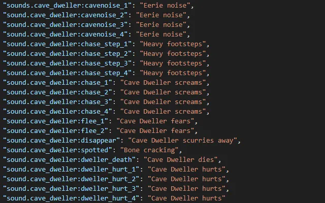 Fixed Cave Dweller Subtitles, Текстуры, Minecraft