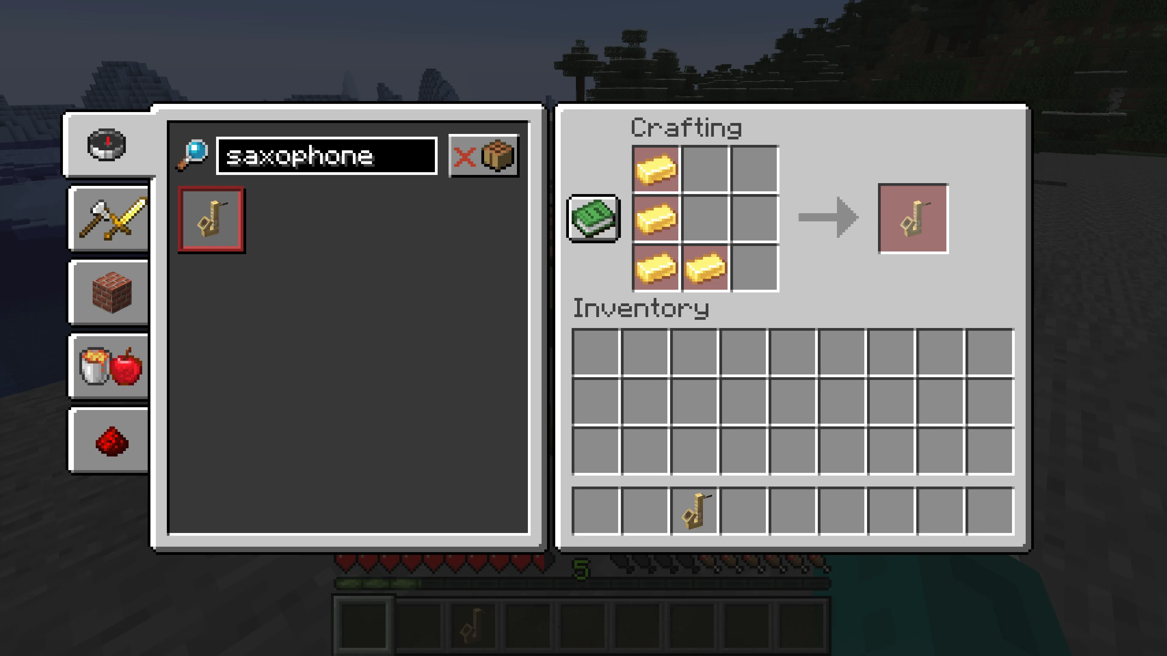 Saxophone & More, Дата-паки, Minecraft