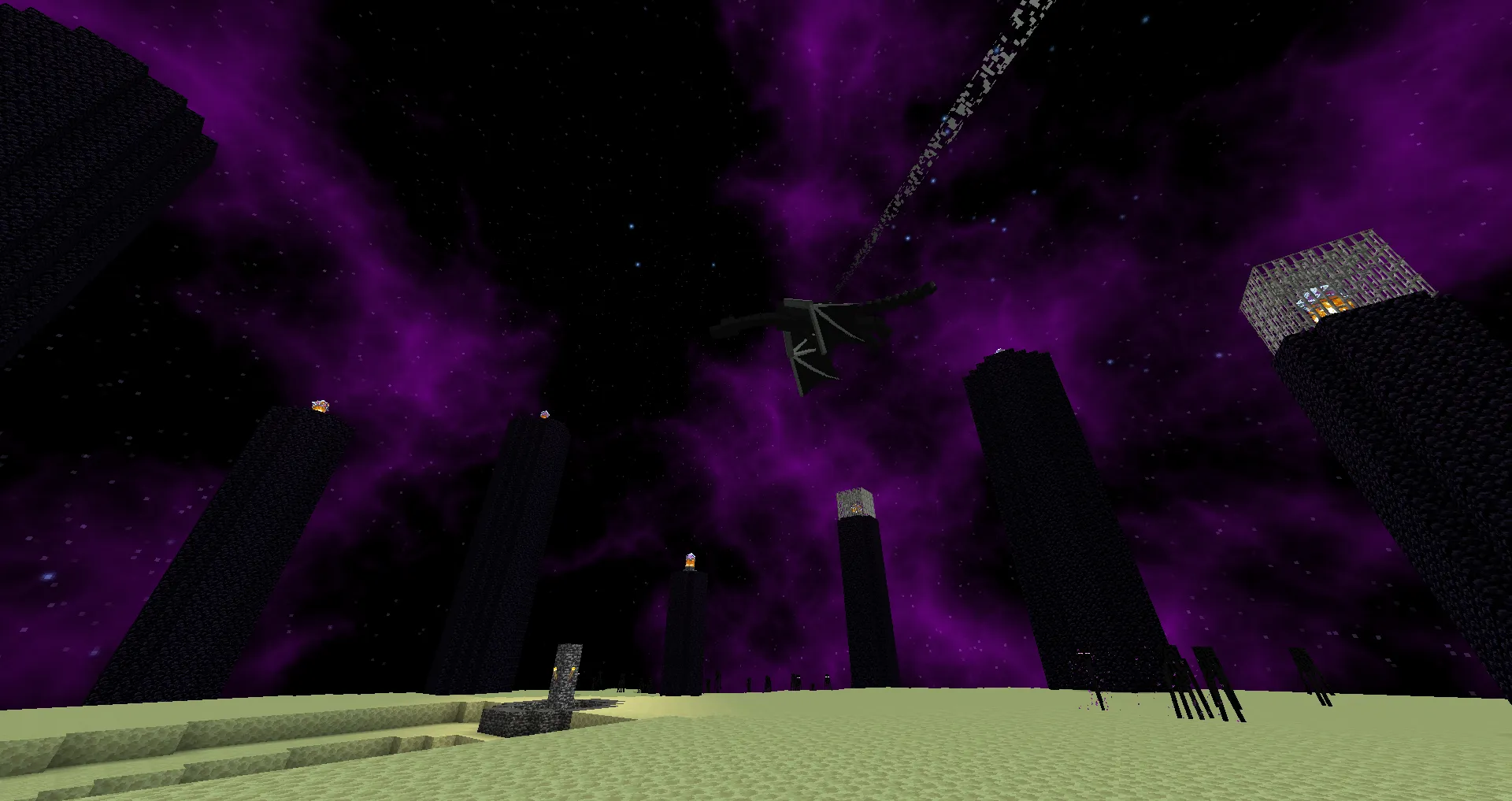 Fancy Skies - now with custom sky for End dimension — скриншот 1 (Текстуры, Minecraft)
