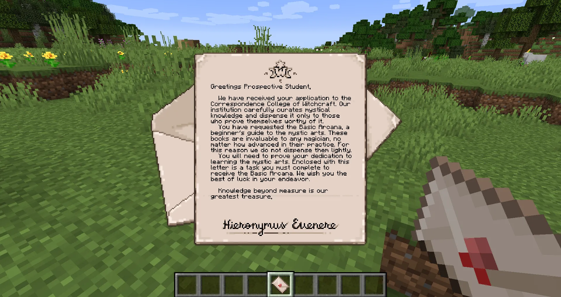 Schools of Magic: Second Semester, Моды, Minecraft