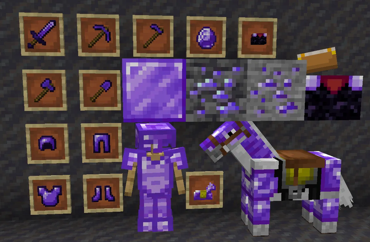 Purple Diamonds By Veno — скриншот 1 (Текстуры, Minecraft)