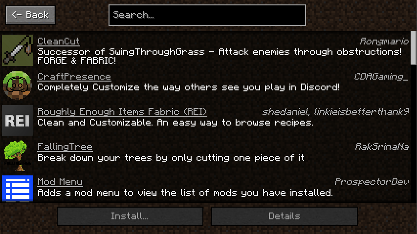 CurseMods, Моды, Minecraft