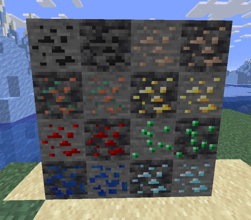 Revamped Classic Ores — скриншот 2 (Текстуры, Minecraft)