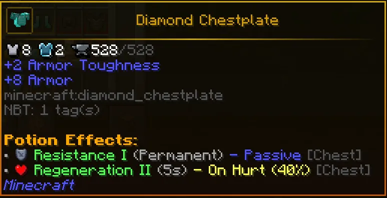 Potion Effects Set, Моды, Minecraft